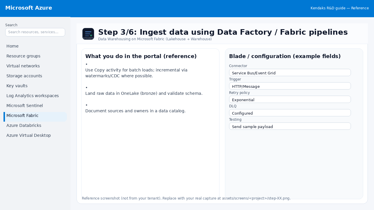 Data Warehousing on Microsoft Fabric (Lakehouse + Warehouse) step 3