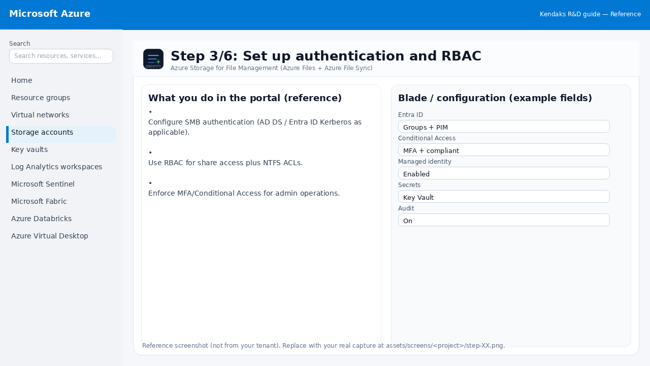 Azure Storage for File Management (Azure Files + Azure File Sync) step 3