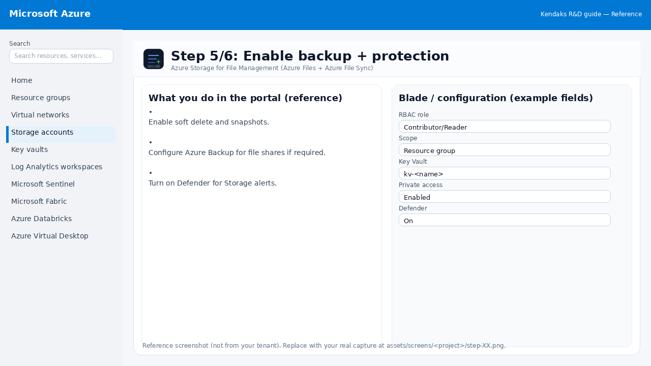 Azure Storage for File Management (Azure Files + Azure File Sync) step 5