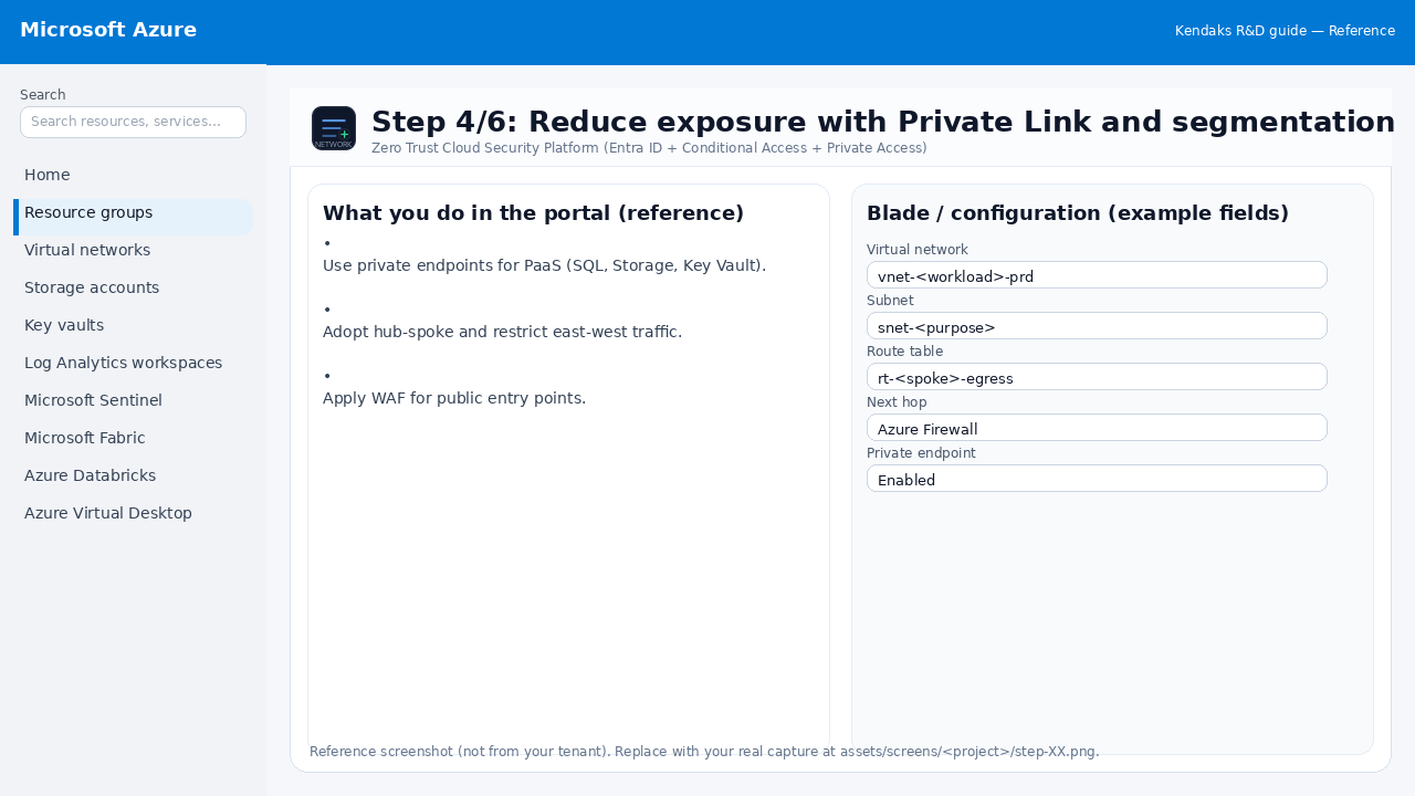 Zero Trust Cloud Security Platform (Entra ID + Conditional Access + Private Access) step 4