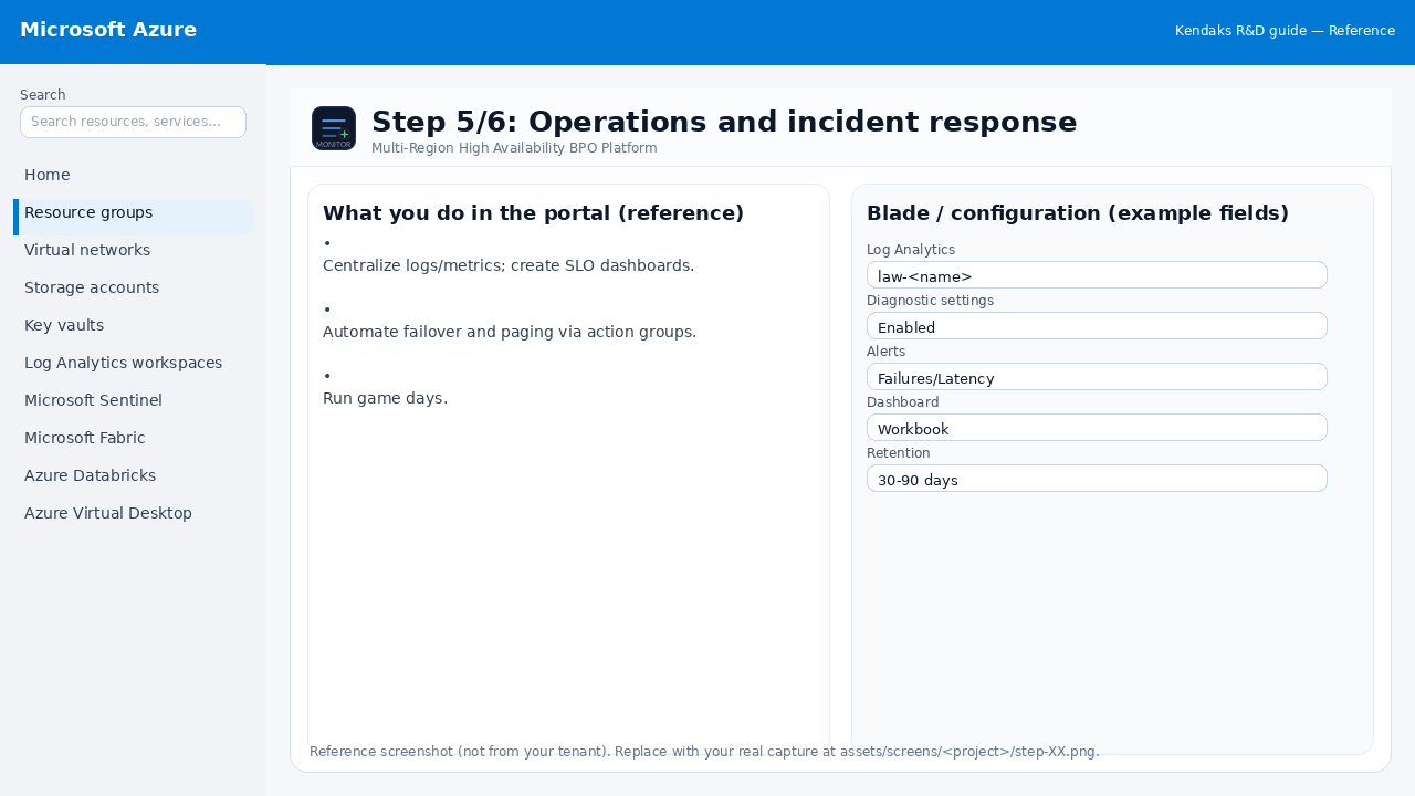 Multi-Region High Availability BPO Platform step 5
