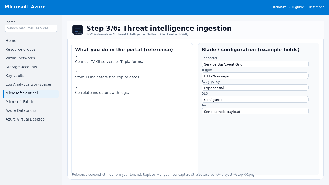 SOC Automation & Threat Intelligence Platform (Sentinel + SOAR) step 3