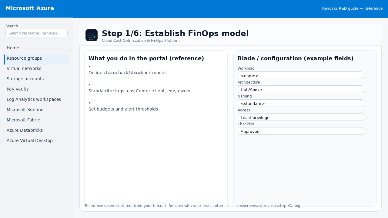 Cloud Cost Optimization & FinOps Platform step 1